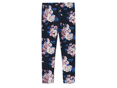 Name It dark sapphire big flower leggings